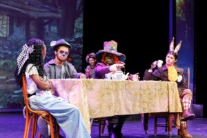 Alice in Boogie Wonderland tea party.