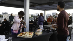 Party-goers on WBTT Rooftop.